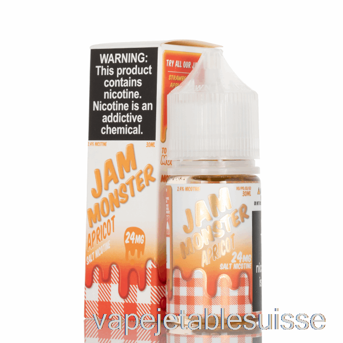 Vape Suisse Abricot - Confiture Monstre Sels - 30ml 24mg